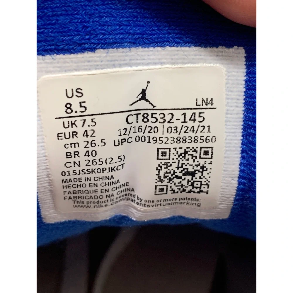 Jordan 3‎ Retro Racer Blue Basketball Shoes CT8532-145 Men's Sz 10.5
